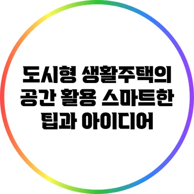 도시형 생활주택의 공간 활용: 스마트한 팁과 아이디어