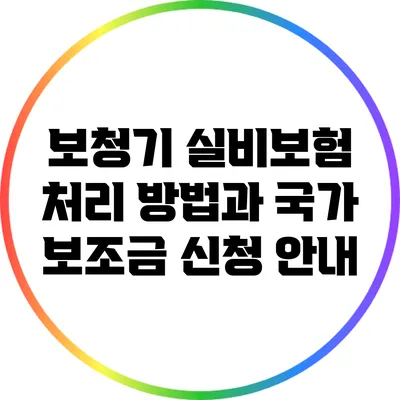 보청기 실비보험 처리 방법과 국가 보조금 신청 안내